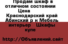 Продам шкаф в отличном состоянии  › Цена ­ 5 000 - Краснодарский край, Абинский р-н Мебель, интерьер » Шкафы, купе   
